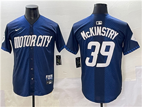 Detroit Tigers #39 Zach McKinstry Navy 2024 City Connect Limited Jersey