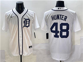 Detroit Tigers #48 Brant Hurter White Limited Jersey