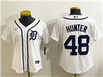 Detroit Tigers #48 Brant Hurter Women's White Limited Jersey