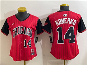 Chicago White Sox #14 Paul Konerko Women's Red 2025 City Connect Limited Jersey