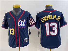 American League #13 Jazz Chisholm Jr. Youth Navy 2025 MLB All-Star Limited Jersey