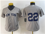 New York Yankees #22 Juan Soto Women's Gray Away Limited Jersey