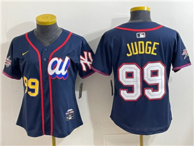 American League #99 Aaron Judge Women's Navy 2025 MLB All-Star Limited Jersey