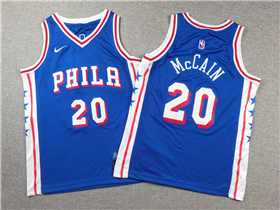 Philadelphia 76ers #20 Jared McCain Youth Blue Swingman Jersey