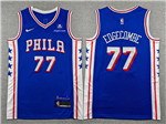 Philadelphia 76ers #77 VJ Edgecombe Blue Swingman Jersey