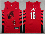Portland Trail Blazers #16 Yang Hansen Red Statement Swingman Jersey