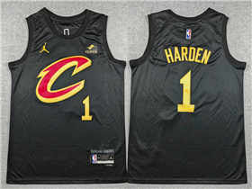 Cleveland Cavaliers #1 James Harden 2023-26 Black Statement Swingman Jersey