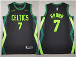 Boston Celtics #7 Jaylen Brown 2024-25 Black City Edition Swingman Jersey