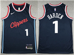 Los Angeles Clippers #1 James Harden 2024-25 Navy Swingman Jersey