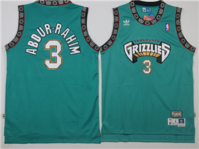 Vancouver Grizzlies #3 Shareef Abdur-Rahim Teal Hardwood Classics Jersey