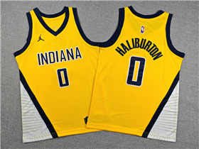 Indiana Pacers #0 Tyrese Haliburton Youth 2023-24 Gold Statement Edition Swingman Jersey