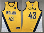 Indiana Pacers #43 Pascal Siakam 2023-24 Gold Statement Edition Swingman Jersey