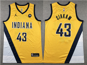 Indiana Pacers #43 Pascal Siakam 2023-24 Gold Statement Edition Swingman Jersey