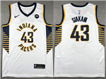 Indiana Pacers #43 Pascal Siakam White Swingman Jersey