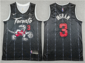 Toronto Raptors #3 Brandon Ingram 2025-26 Black City Edition Swingman Jersey