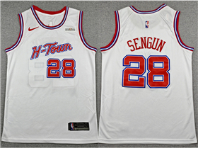Houston Rockets #28 Alperen Sengun 2025-26 White City Edition Swingman Jersey