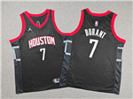 Houston Rockets #7 Kevin Durant Youth Black Statement Swingman Jersey