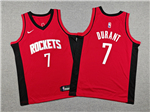 Houston Rockets #7 Kevin Durant Youth Red Swingman Jersey