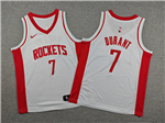 Houston Rockets #7 Kevin Durant Youth White Swingman Jersey