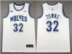 Minnesota Timberwolves #32 Karl-Anthony Towns 2023-24 White Classic Edition Swingman Jersey