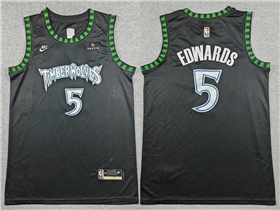 Minnesota Timberwolves #5 Anthony Edwards 2025-26 Black Classic Swingman Jersey