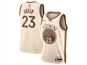 Golden State Warriors #23 Draymond Green 2025-26 Cream City Edition Swingman Jersey