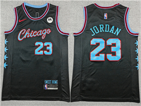 Chicago Bulls #23 Michael Jordan 2025-26 Black City Edition Swingman Jersey