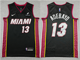 Miami Heat #13 Bam Adebayo Black Swingman Jersey