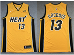 Miami Heat #13 Bam Adebayo 2020-21 Yellow Earned Edition Swingman Jersey