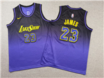 Los Angeles Lakers #23 Lebron James Youth 2024-25 Purple City Edition Swingman Jersey