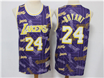 Los Angeles Lakers #24 Kobe Bryant Purple Tear Up Pack Hardwood Classics Jersey