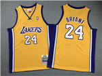 Los Angeles Lakers #24 Kobe Bryant Youth 2008-09 Gold Hardwood Classics Jersey