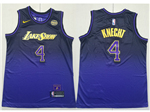 Los Angeles Lakers #4 Dalton Knecht 2024-25 Purple City Edition Swingman Jersey