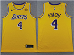 Los Angeles Lakers #4 Dalton Knecht Gold Swingman Jersey