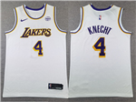 Los Angeles Lakers #4 Dalton Knecht White Swingman Jersey