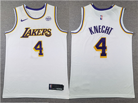 Los Angeles Lakers #4 Dalton Knecht White Swingman Jersey