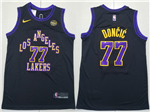 Los Angeles Lakers #77 Luka Dončić 2023-24 Black City Edition Swingman Jersey