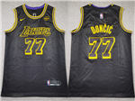 Los Angeles Lakers #77 Luka Dončić Black City Edition Swingman Jersey