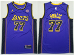 Los Angeles Lakers #77 Luka Dončić 2022-25 Purple Statement Swingman Jersey