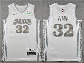 Dallas Mavericks #32 Cooper Flagg 2024-25 White City Edition Swingman Jersey