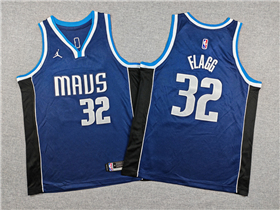 Dallas Mavericks #32 Cooper Flagg Youth 2025-26 Navy Statement Swingman Jersey