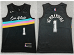 San Antonio Spurs #1 Victor Wembanyama 2025-26 Black City Edition Swingman Jersey