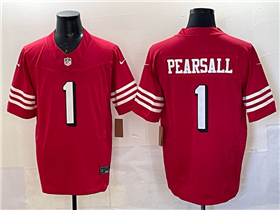 San Francisco 49ers #1 Ricky Pearsall Alternate Red Vapor F.U.S.E. Limited Jersey