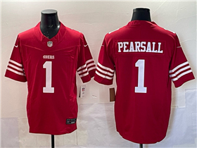 San Francisco 49ers #1 Ricky Pearsall Red Vapor F.U.S.E. Limited Jersey