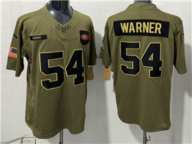 San Francisco 49ers #54 Fred Warner Olive 2025 Salute To Service Limited Jersey