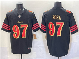 San Francisco 49ers #97 Nick Bosa Black Rivalries Vapor F.U.S.E. Limited Jersey