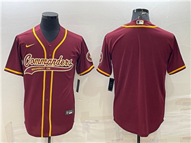 Washington Commanders Burgundy Baseball Cool Base Team Jersey