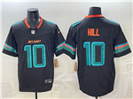 Miami Dolphins #10 Tyreek Hill Black Rivalries Vapor F.U.S.E. Limited Jersey