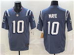 New England Patriots #10 Drake Maye Storm Blue Rivalries Vapor F.U.S.E. Limited Jersey