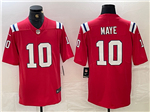New England Patriots #10 Drake Maye Red Vapor Limited Jersey
